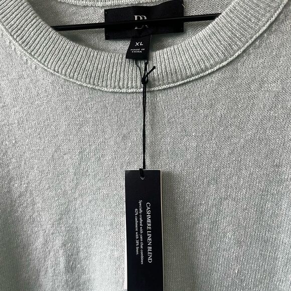 Banana Republic Mint Cashmere Linen Blend Sweater XL NWT - Picture 2 of 6